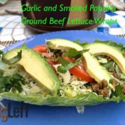 Light and flavorful California inspired Garlic and Smoked Paprika Ground Beef Lettuce Wraps - a fun, tasty and low calorie dinner. \ Zagleft